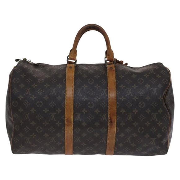 LOUIS VUITTON Monogram Keepall 50 Boston Bag M41426 LV Auth EC556 - Picture 3 of 15
